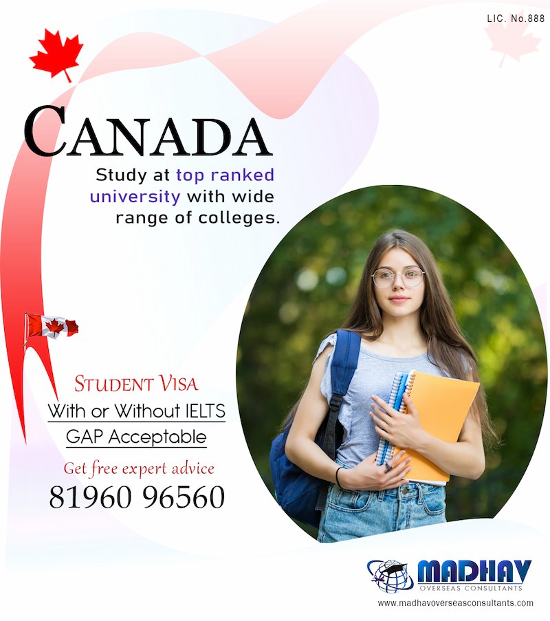 Student visa for canada in top ranked colleges